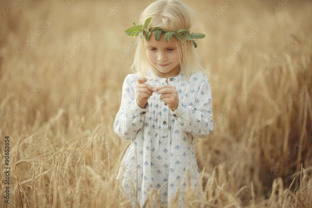 Portrait of a cheerful little girl outside Portrait of a cheerful little girl outside