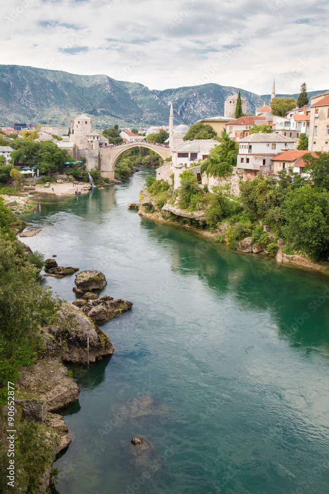 Neretva and old town of Mostar