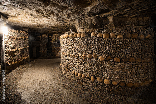 Catacombs of Paris - Skulls and Bones in the Realm of the Dead -4 © dirk94025