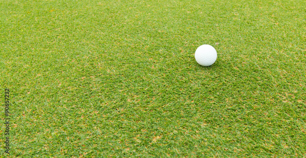 golf ball in fairway golf ball in fairway