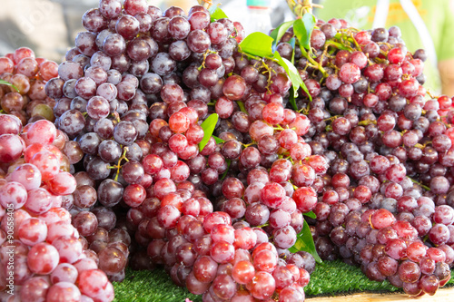 Wallpaper Mural Grapes on a wooden table Torontodigital.ca