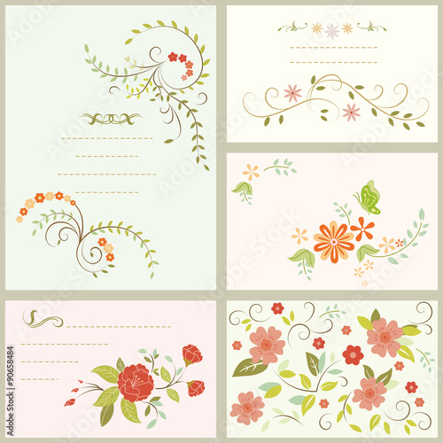 floral flower card