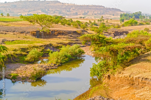 Farmland landscape in Ethiopia