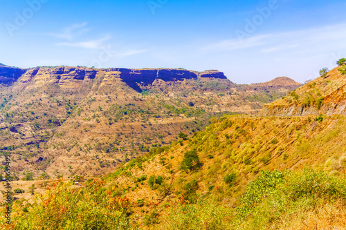 Mountain landscape in Ethiopia.