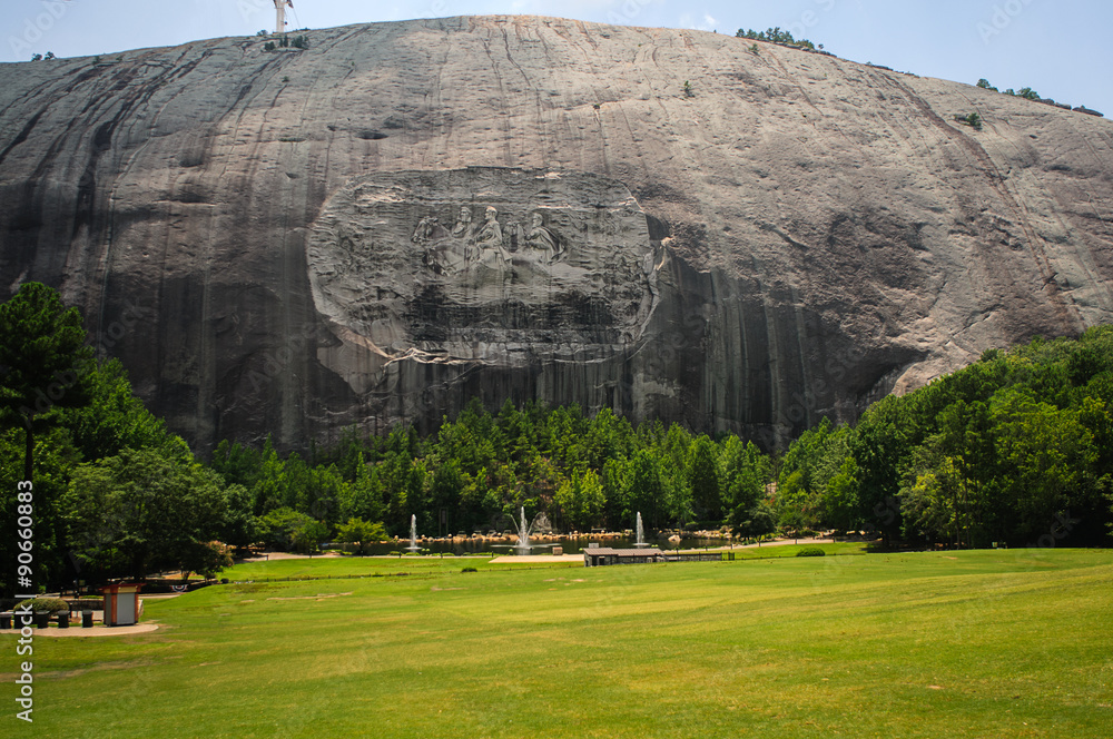 Naklejka premium Stone Mountain Historical Monument in Atlanta Georgia USA