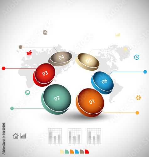 Business infographic template