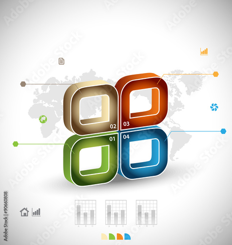 Business infographic template