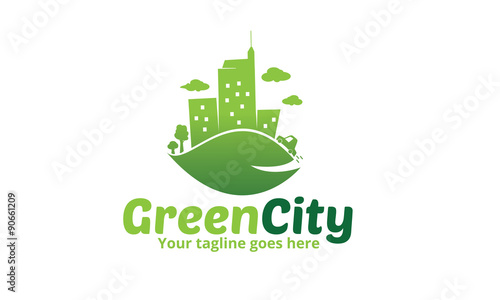 Green City Icon - Green City Logo Template