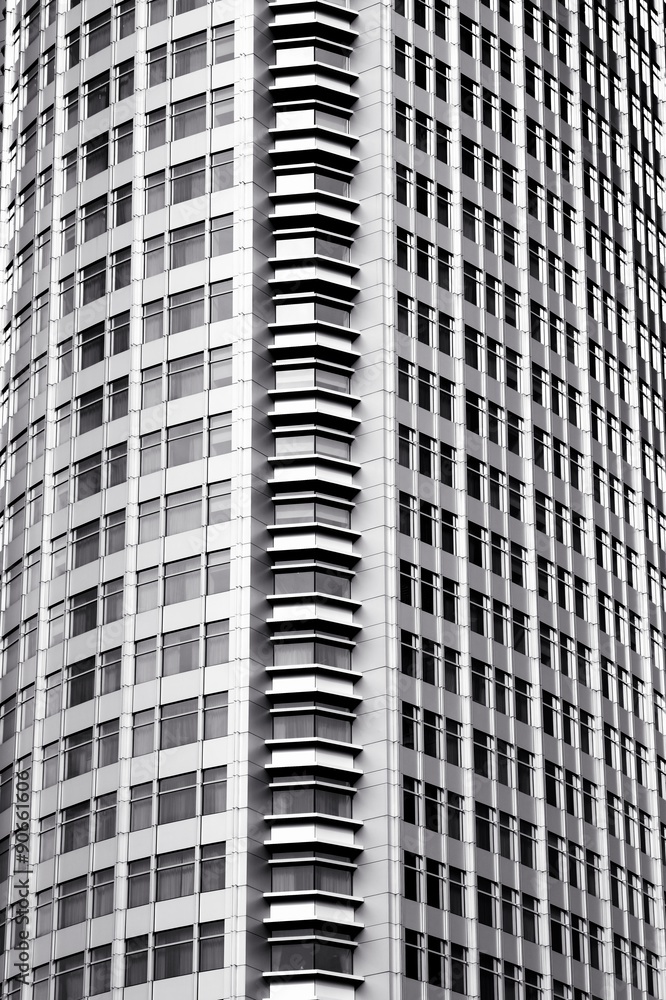 Black and white Abstract of exterior building Black and white Abstract of exterior building