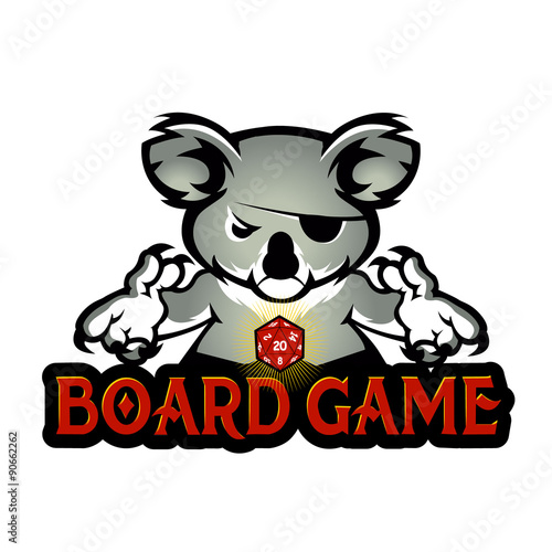 koala playing dice