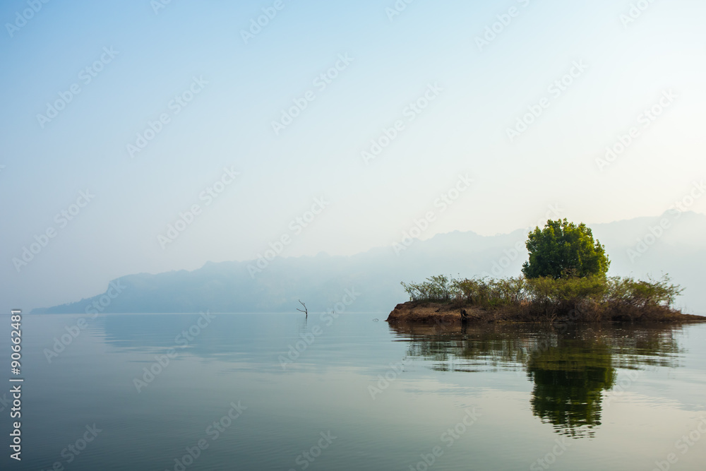 Fototapeta premium Beautiful lake reflection in the water