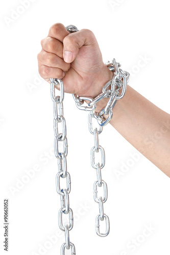 Chain in hand