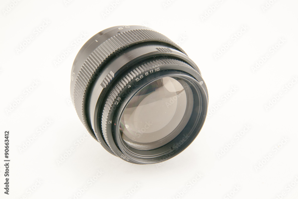 camera lens isolated on white background camera lens isolated on white background