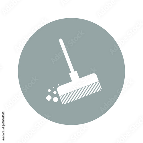 Broom vector icon