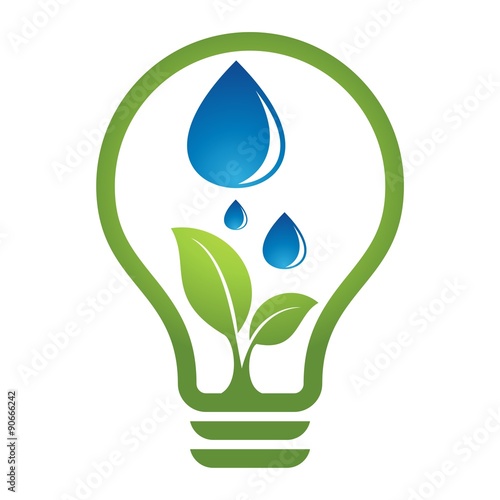energy saving. saving electricity. Save the environment and the concept of green energy