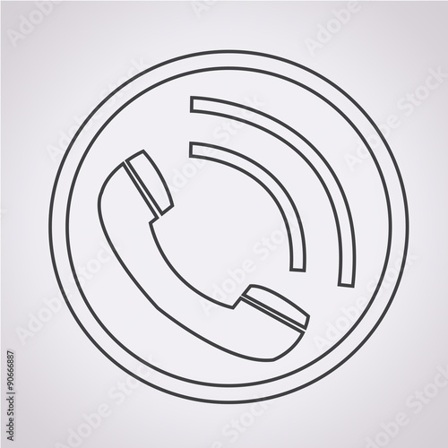 Telephone receiver icon