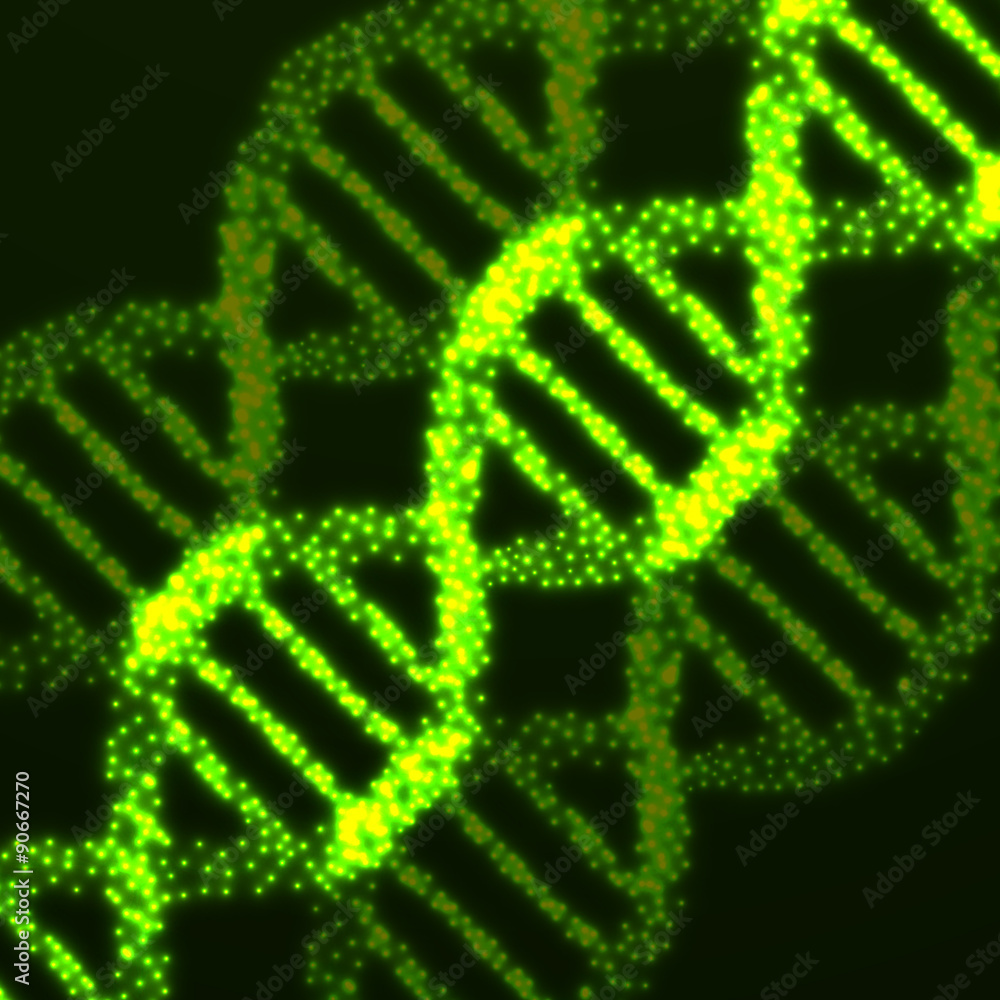 Abstract DNA. Neon molecular structure. Vector illustration Abstract DNA. Neon molecular structure. Vector illustration