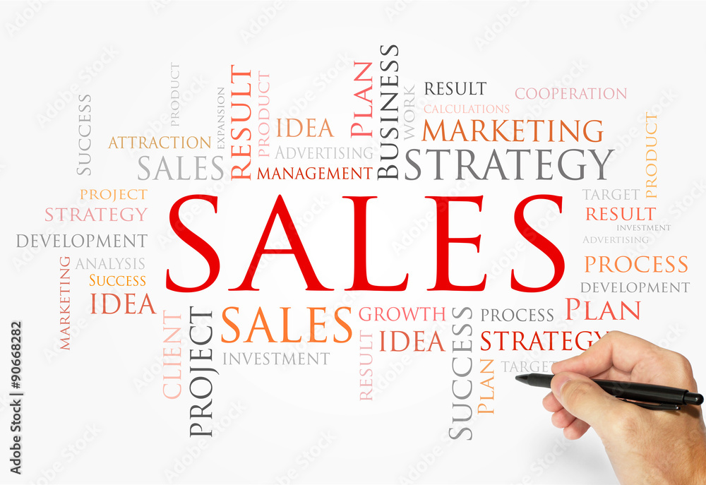 Sales words concept, Business and Marketing concept Sales words concept, Business and Marketing concept