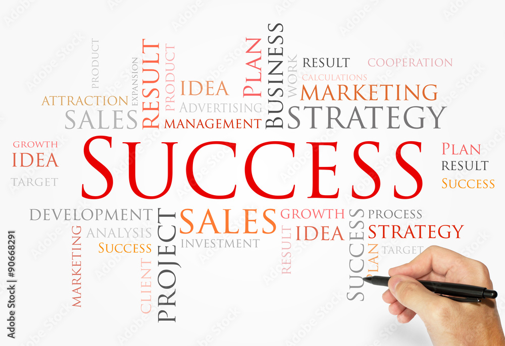 Success words concept, Business and Marketing concept Success words concept, Business and Marketing concept