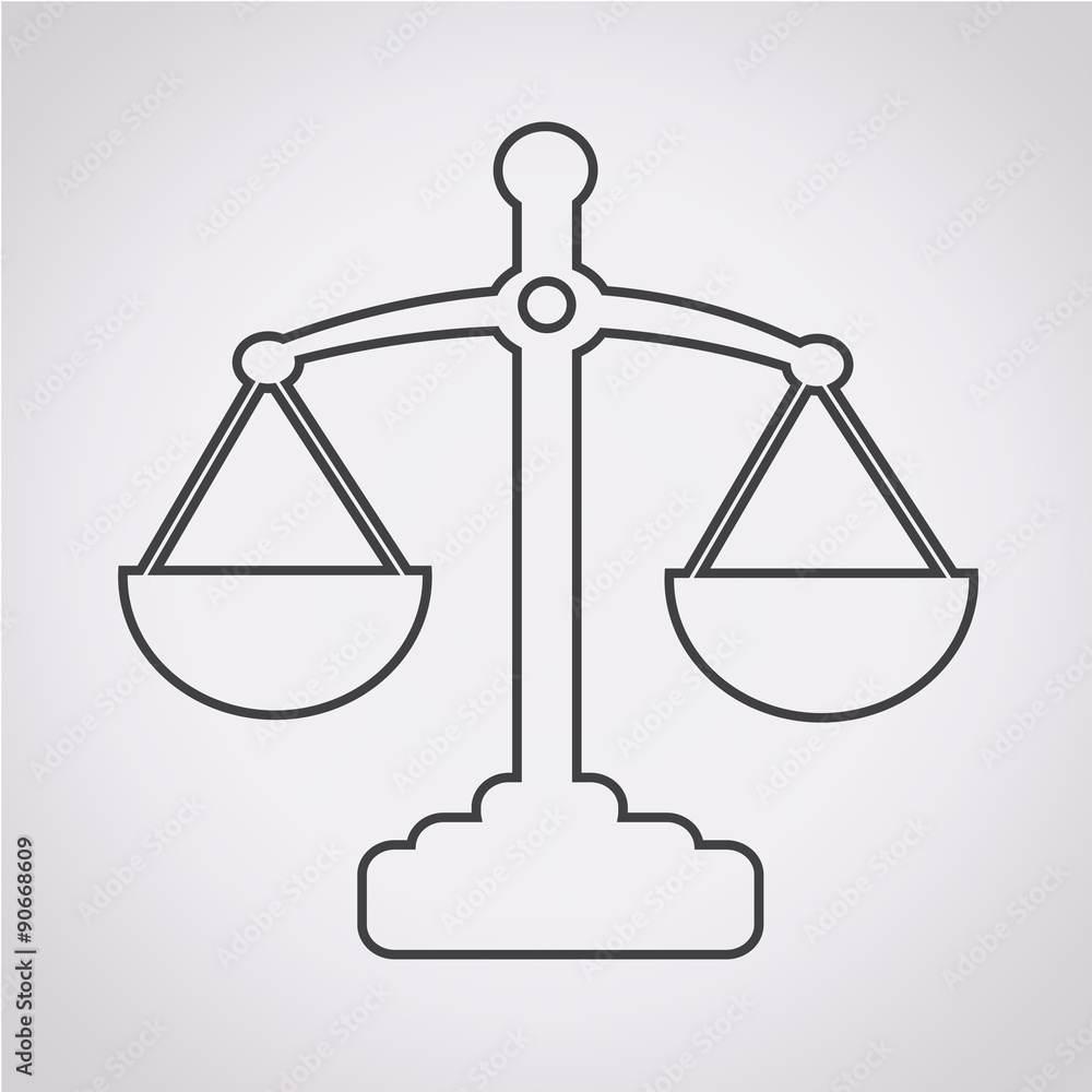 Scales of justice icon Scales of justice icon