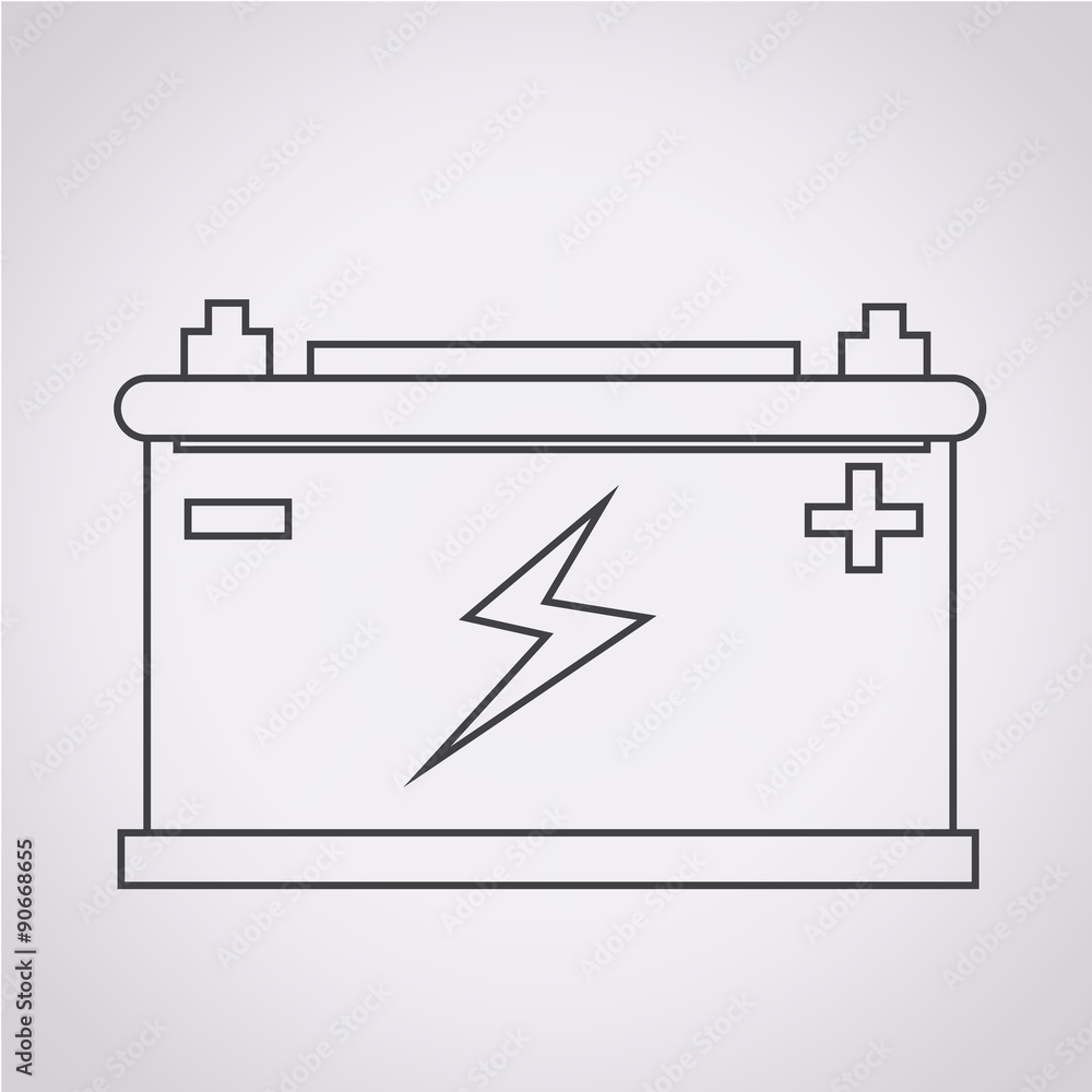Car battery icon Car battery icon