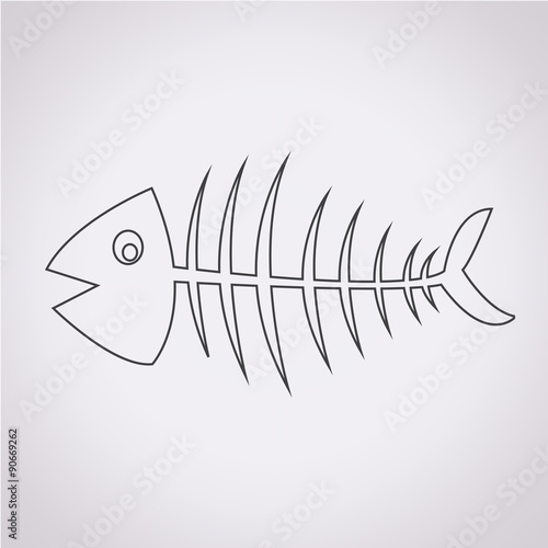 Fish skeleton