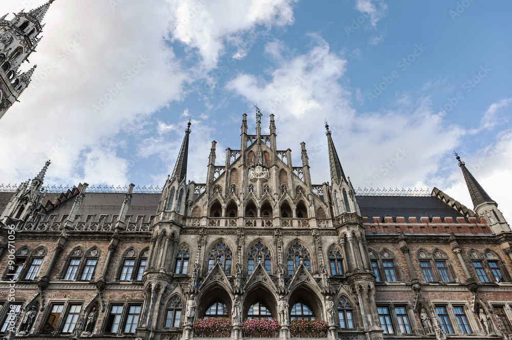 Fototapeta premium Rathaus in München, Bayern