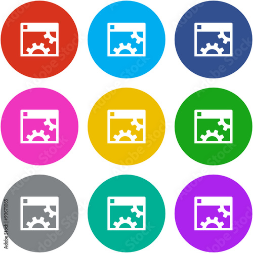 Flat Multicolor App Icon