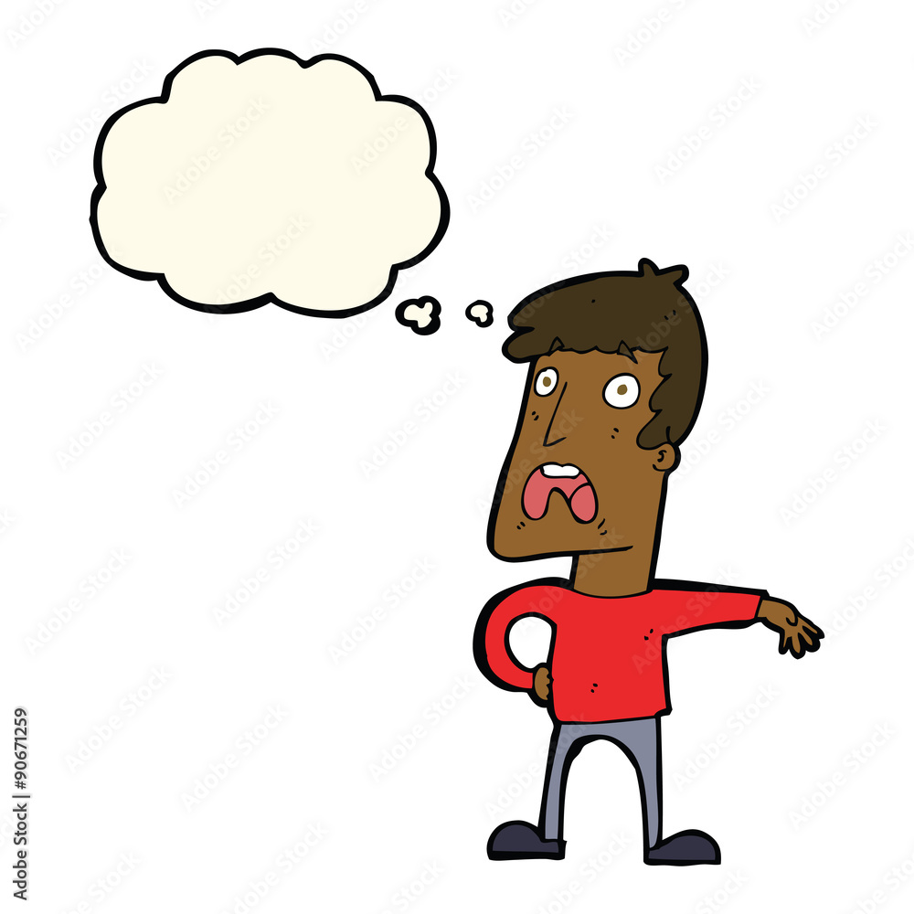 cartoon complaining man with thought bubble cartoon complaining man with thought bubble