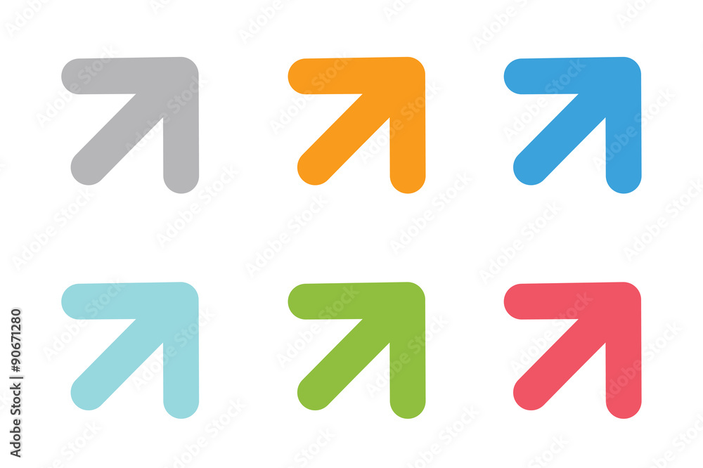 Vector arrow icon abstract logo template Vector arrow icon abstract logo template