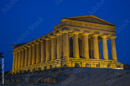 Concordia Temple at the Blue Hour