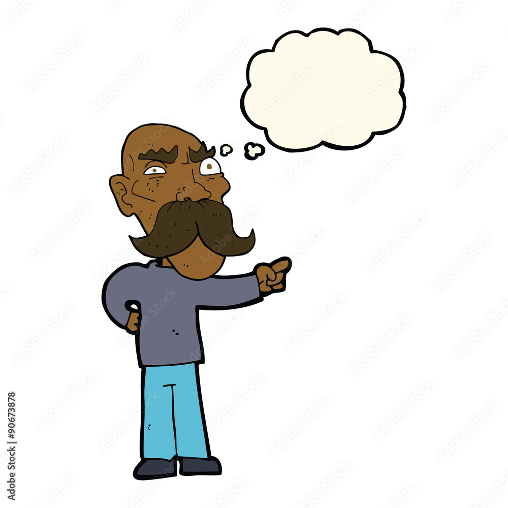 cartoon annoyed old man pointing with thought bubble cartoon annoyed old man pointing with thought bubble