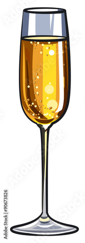 glass of champagne