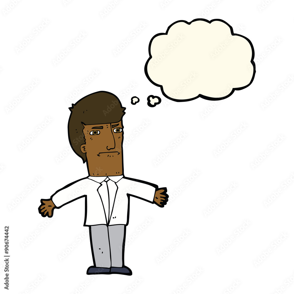 cartoon annoyed boss with thought bubble cartoon annoyed boss with thought bubble