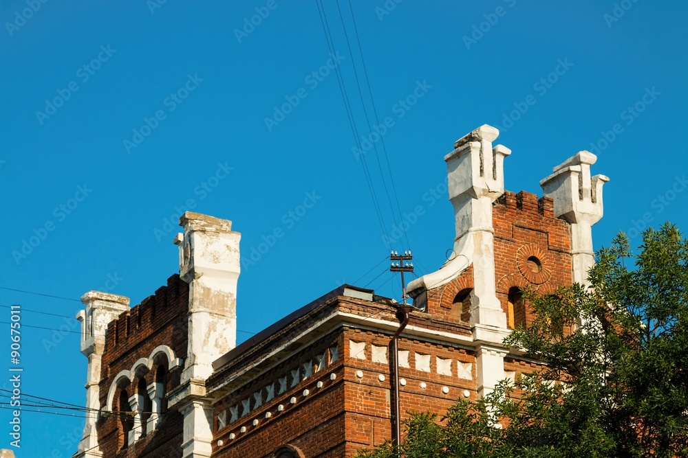 Old building - classical architecture, established in Rostov - on - Don on Suvorova street.