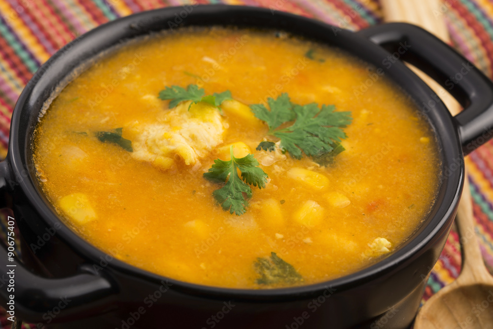 Chicken and corn soup Chicken and corn soup