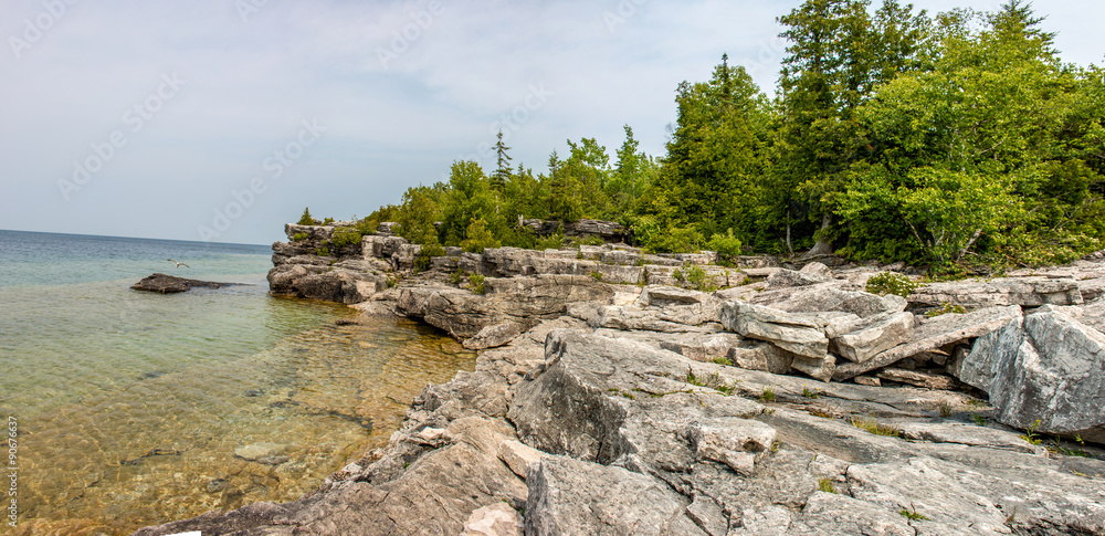 Coastline at Bruce Peninsula National Park Ontario Canada Coastline at Bruce Peninsula National Park Ontario Canada