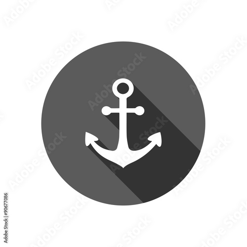 anchor with long shadow