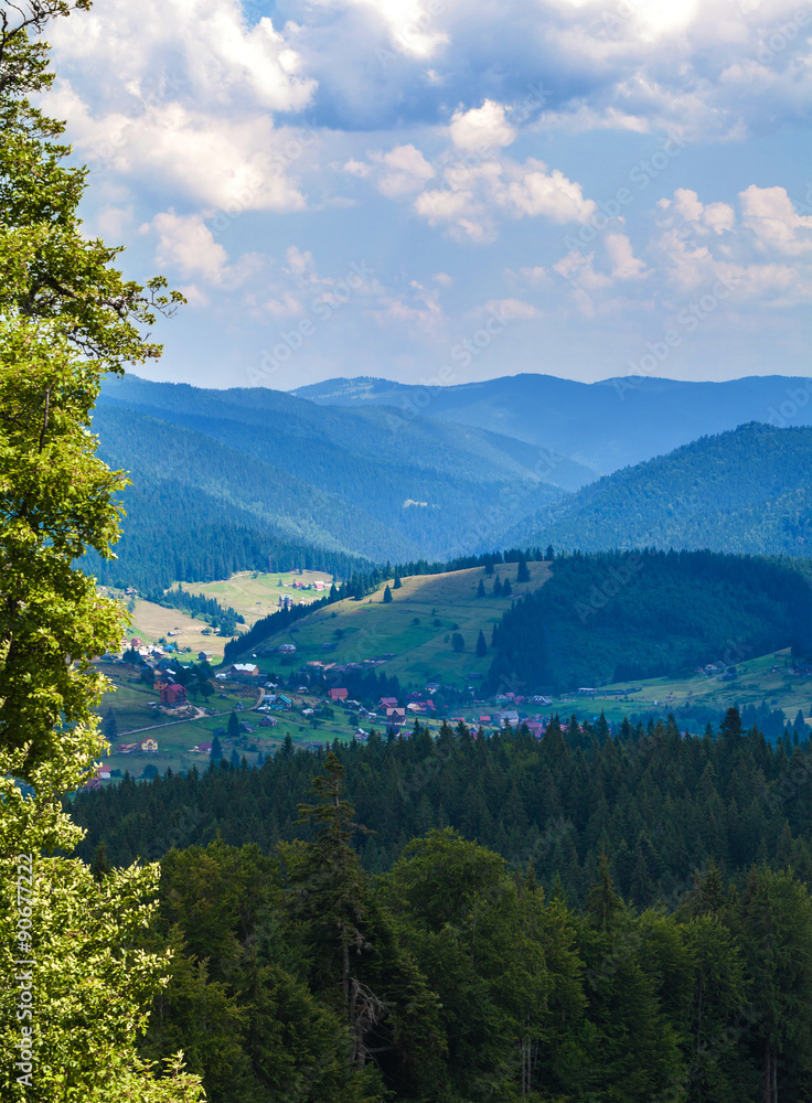 Fototapeta premium Rural mountain landscape