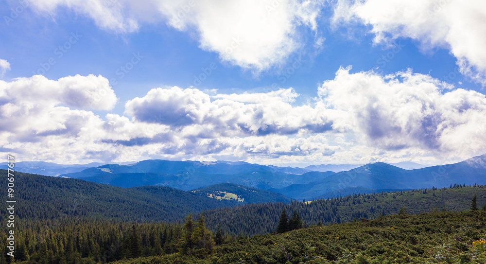Montenegrin ridge in Carpathians Montenegrin ridge in Carpathians