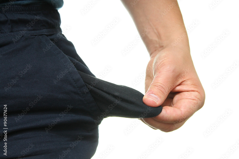 Fototapeta premium Empty pocket