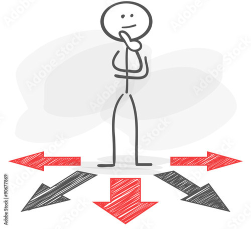 stickman arrow way direction future red