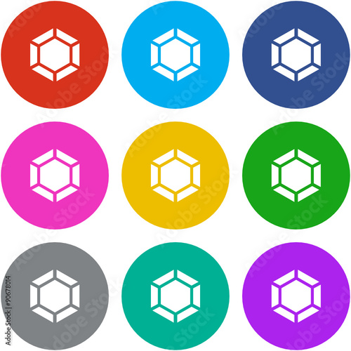 Flat Multicolor App Icon