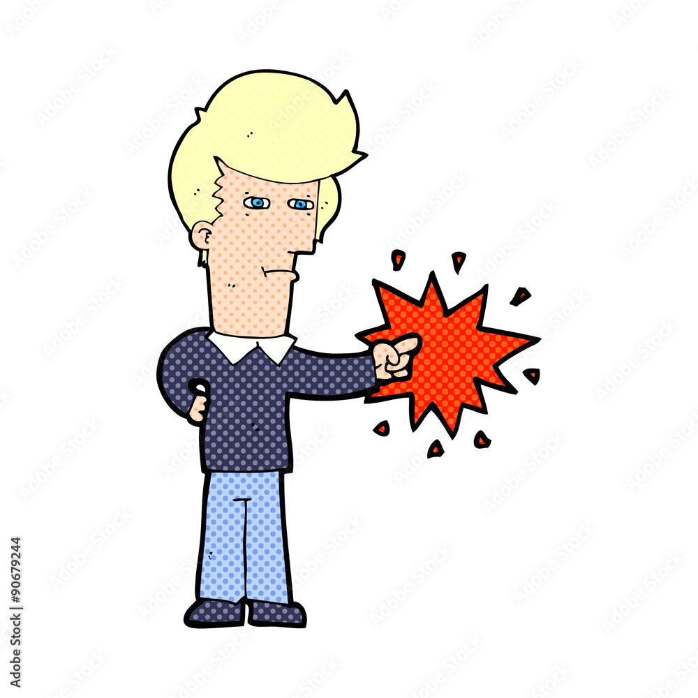 cartoon man pointing cartoon man pointing