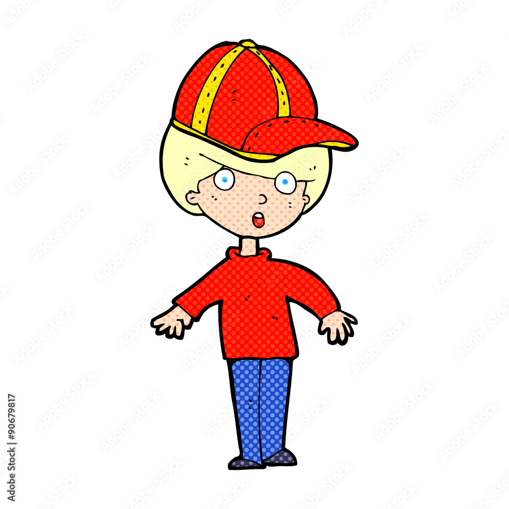 cartoon boy wearing cap cartoon boy wearing cap