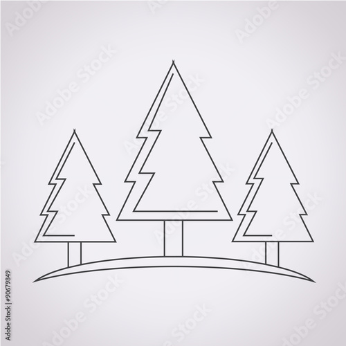 Forest tree icon