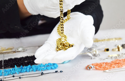 鍍金の喜平ネックレス