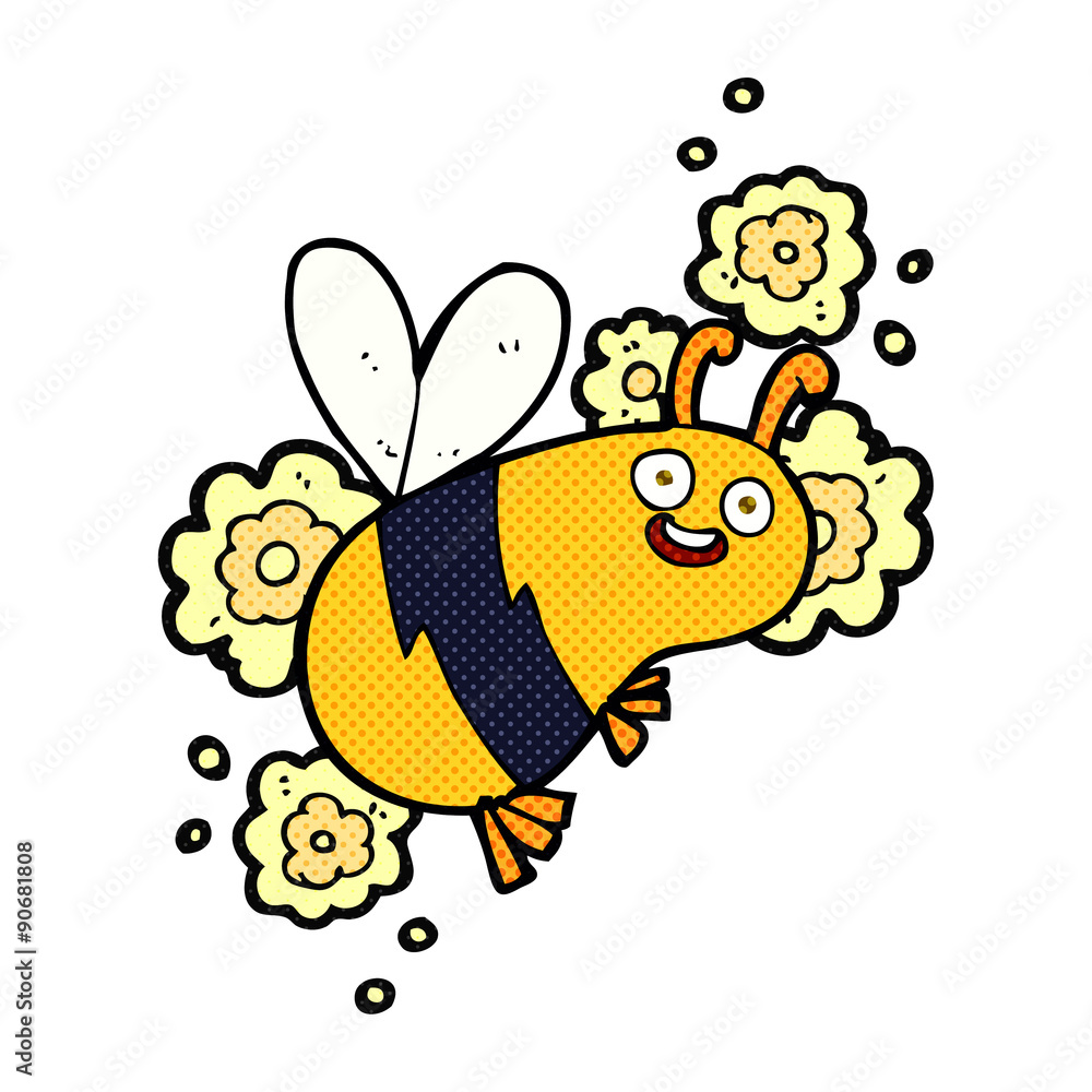 Obraz premium cartoon bee