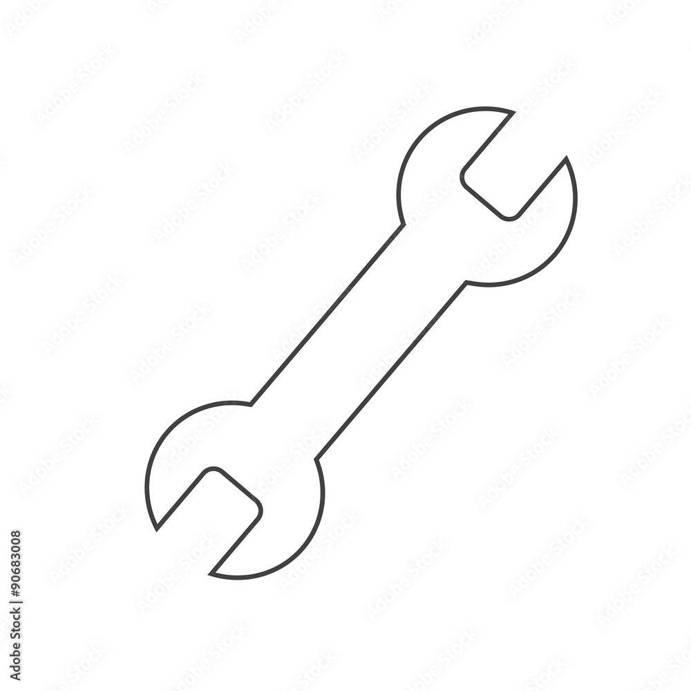 wrench tool icon wrench tool icon