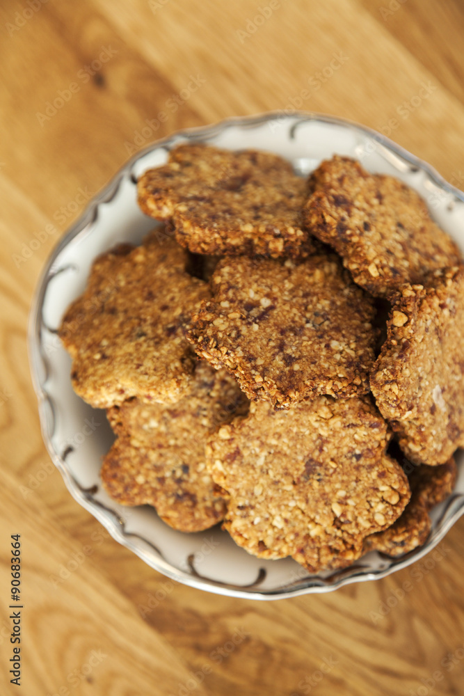 Gluten free ginger cookies with almonds and dates Gluten free ginger cookies with almonds and dates